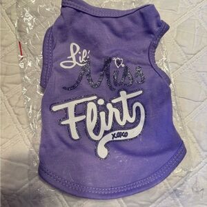 Lil Miss Flirt Purple Dog Shirt